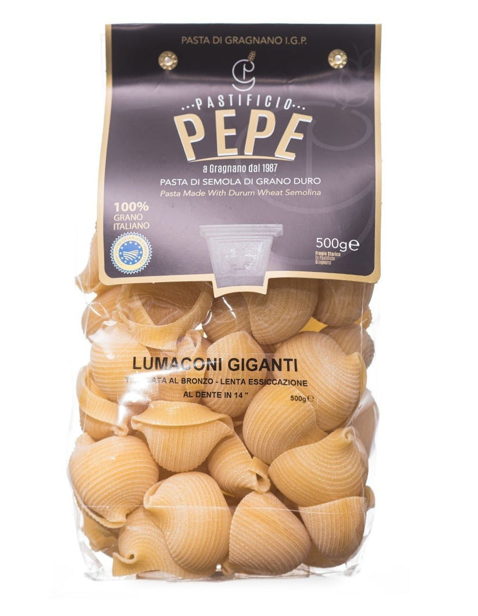 Pepe Lumaconi Giganti, Pasta di Gragnano IPG 500g - Tvoja Vinoteka